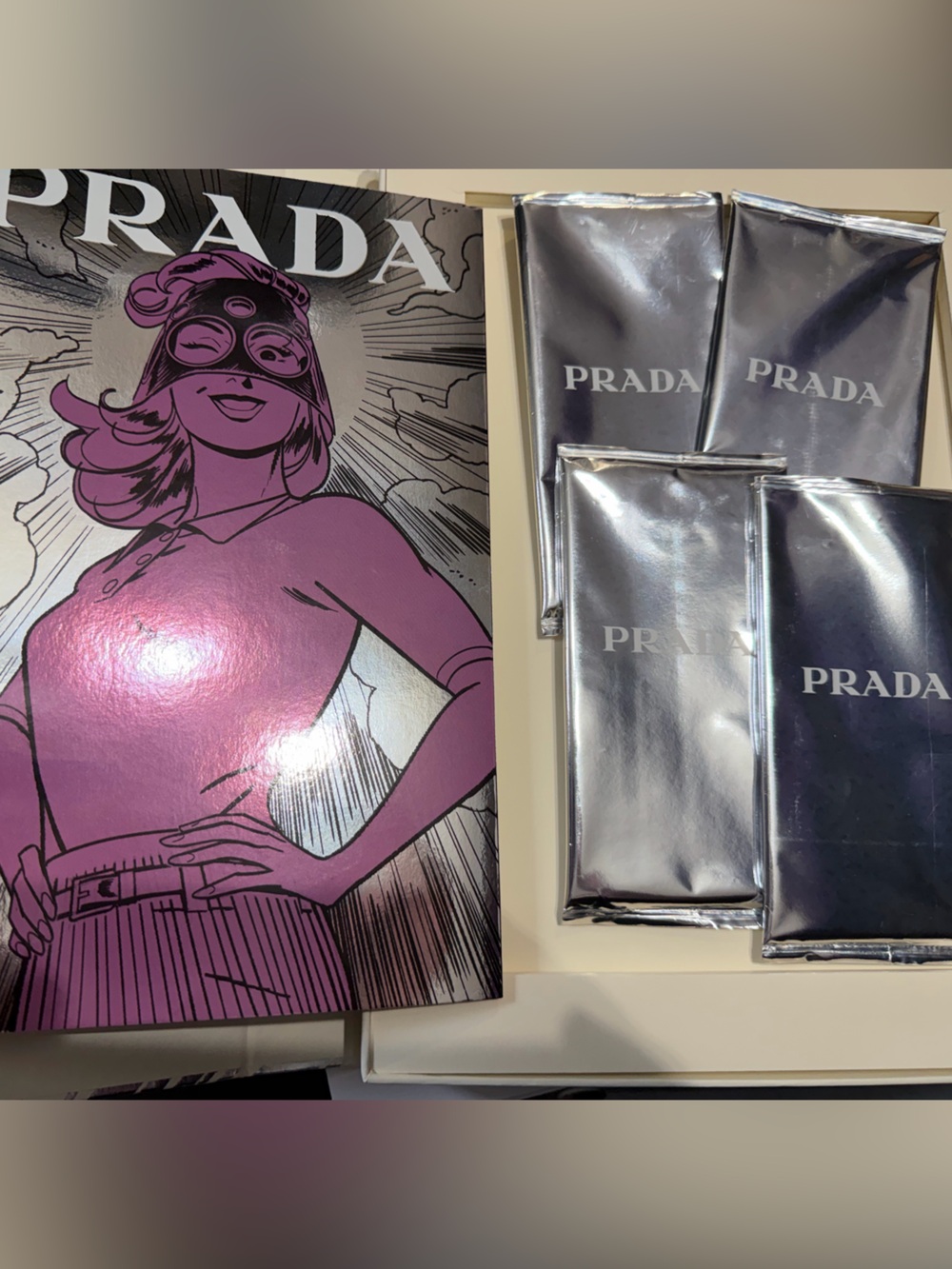 Prada Event Spring/Summer 2025 Sticker Album.